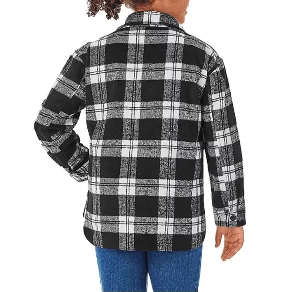 Members Mark Black White Plaid Shacket Size XXL Heavyweight Outerwear Cabincore